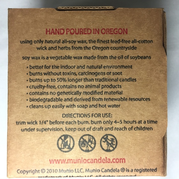 NEW Vegan Soy Pillar Candle w Real Herbs - All Natural Luxury - Picture 4 of 6